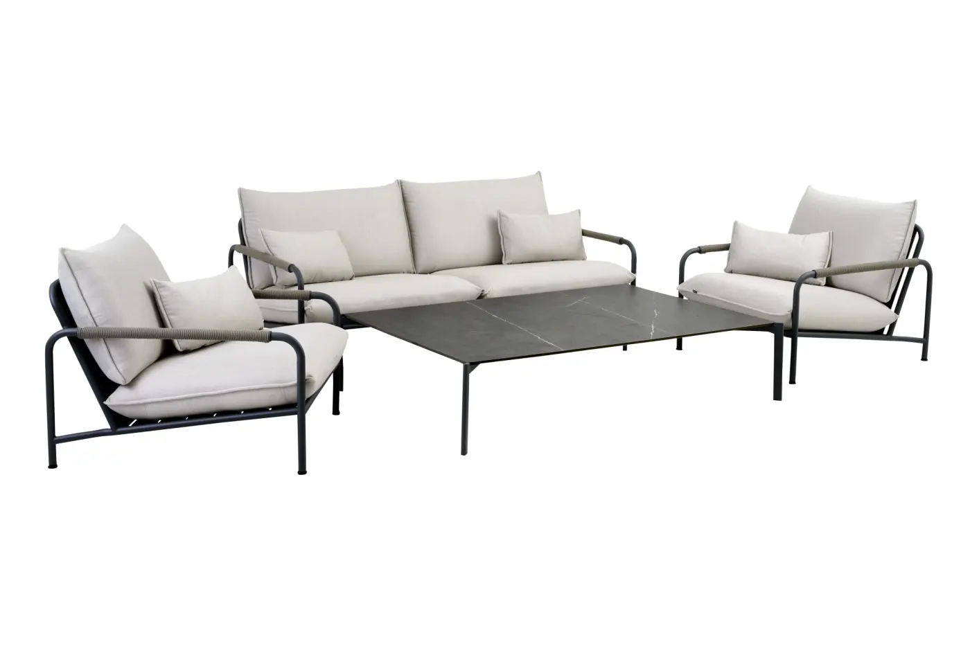 Gartenlounge Lerberget anthrazit
