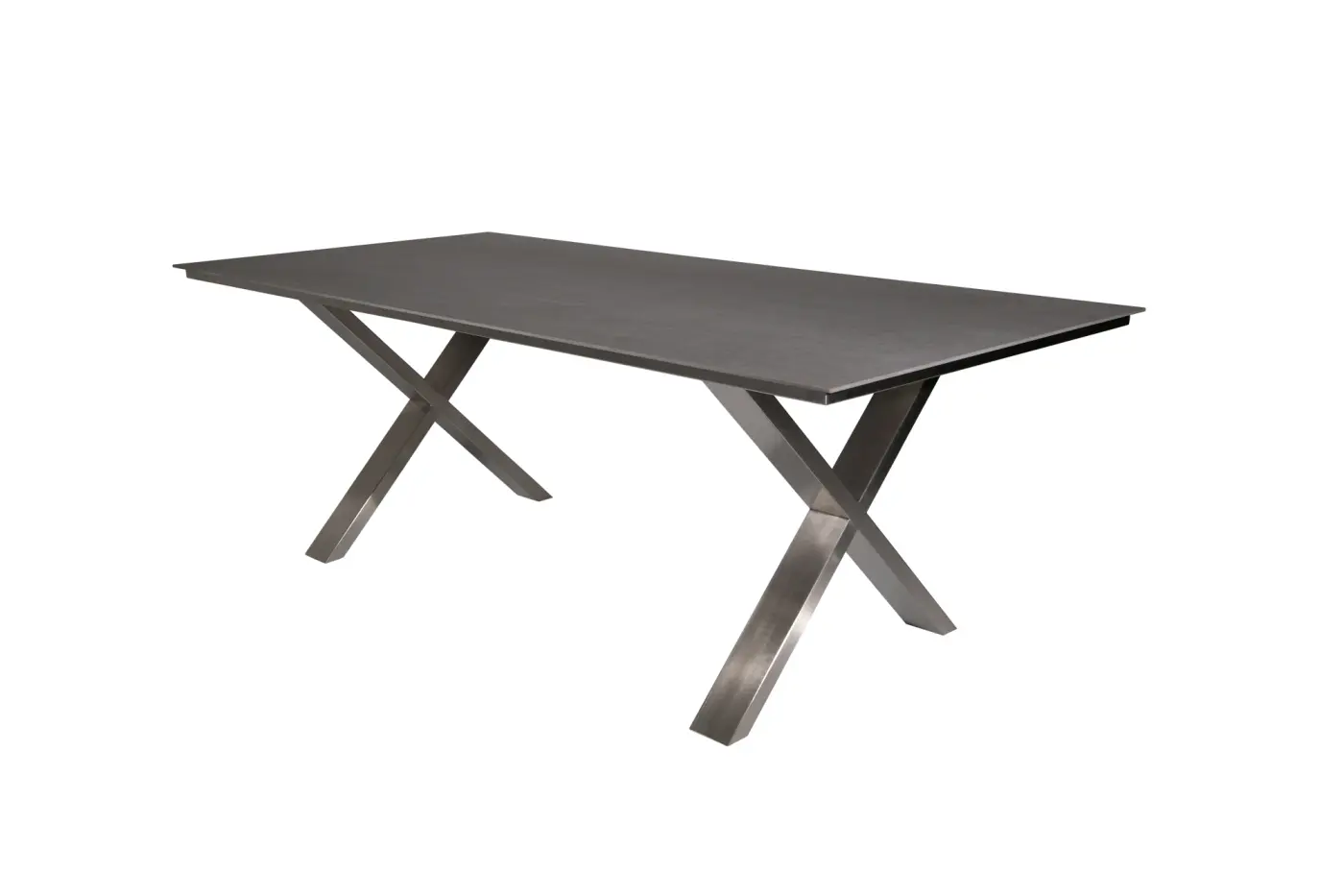 Gartentisch Monaco X-Form Keramik grau