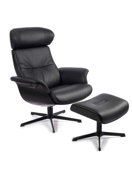 Sessel, Leder, Bequem, Schaukelstuhl, Hocker