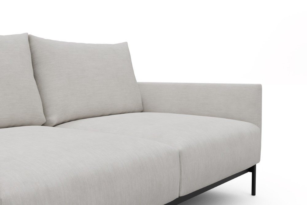 Sofa, Couch, Beige, Stoffbezug, Armlehne