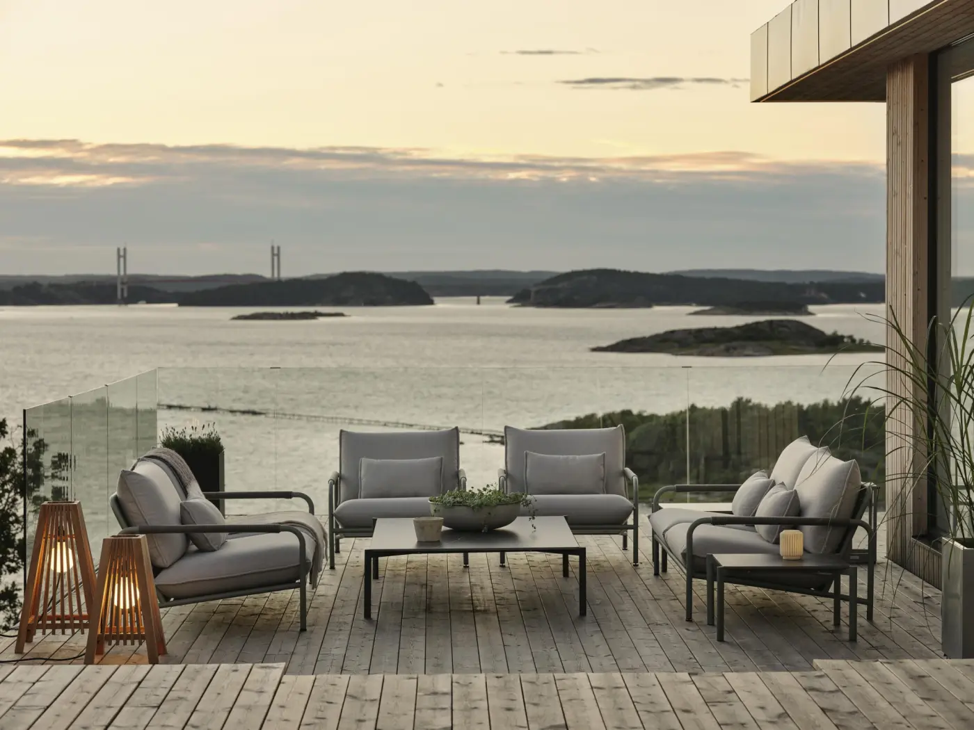 Gartenlounge Lerberget anthrazit