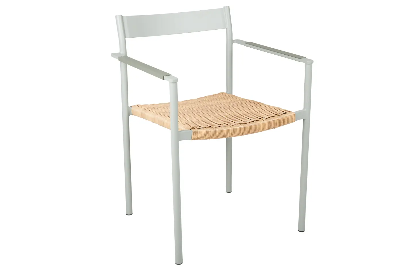Gartenstuhl DK, dusty green, mit Armlehnen, stapelbar