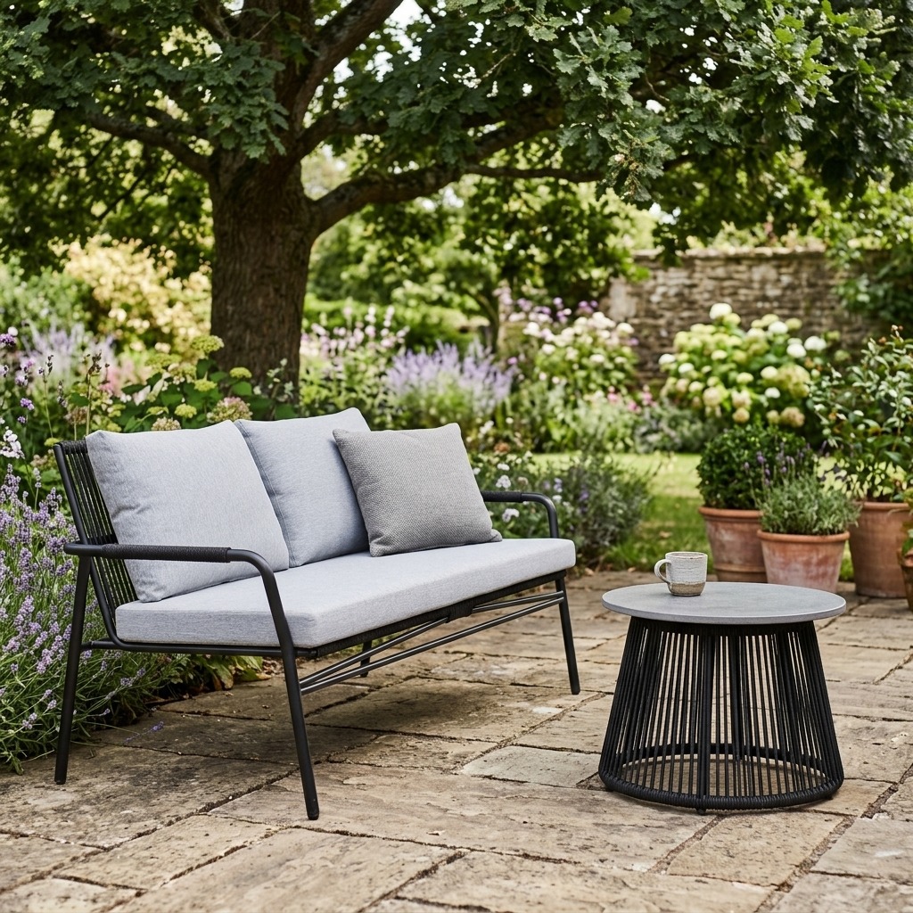 outdoor sofa, gartenmöbel, gelsessel sitz, patio tisch, stein patio