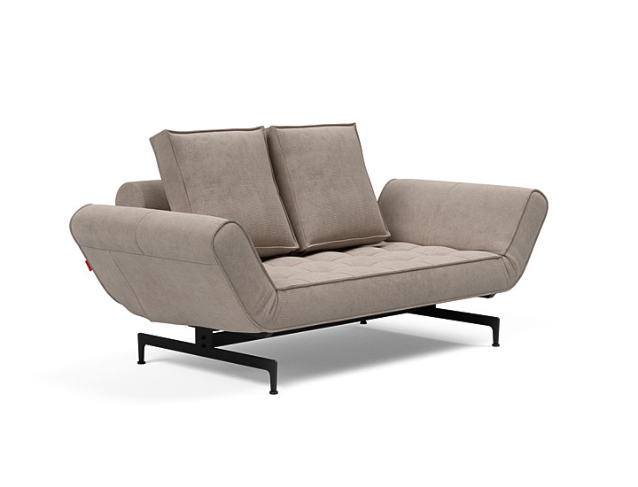Sofa, Zweisitzer, Beige, Polsterung, Metallbeine